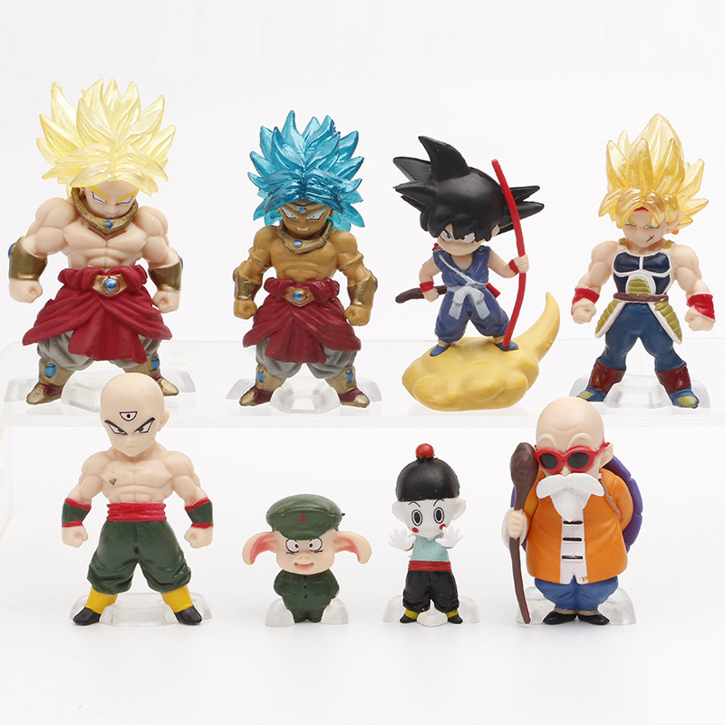 8 Pcs Dragon Ball Z Character Action Figure Cake Toppers Set Goku, Vegeta, Master Roshi & More 8 Pcs Dragon Ball Z Character Action Figure Cake Toppers Set Goku, Vegeta, Master Roshi & More