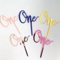 Acrylic Number one cake topper