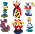 Alice in Wonderland Topper Set (6 Pcs) Queen of Hearts Cake Figurines