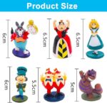 Alice in Wonderland Topper Set (6 Pcs) Queen of Hearts Cake Figurines2