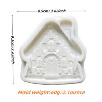 Christmas Gingerbread House Silicone Mold (2)