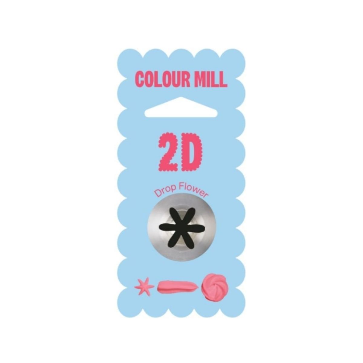 Colour Mill 2D Drop Flower Piping Tip Colour Mill 2D Drop Flower Piping Tip