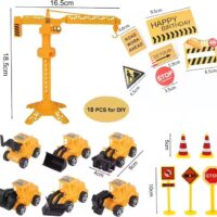 Construction vehicle cake topper 18 piece set 2