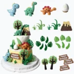 Dinosaur Cake Toppers 20 Pieces Set