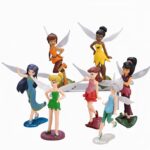 Disney Fairies Cake Toppers Tinkerbell & Friends Figurine Set for Cakes Decorating