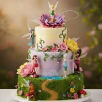 Disney Fairies Cake Toppers Tinkerbell & Friends Figurine Set for Cakes Decorating2
