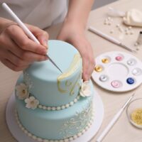 Fine Paint Brush for Cakes Set of 3 sizes cake