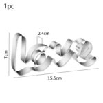 Love Cookie Cutter Stainless Steel Cake and Cookie Mold for Wedding & Valentine's Day2