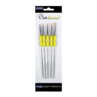 PME Fine Tip Craft Paint Brush Set Of 5