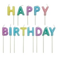PME Pastel Happy Birthday Cake Candles (2)
