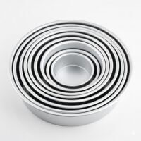 Professional Round Baking Pan Heavy Duty Aluminum Cake Tins