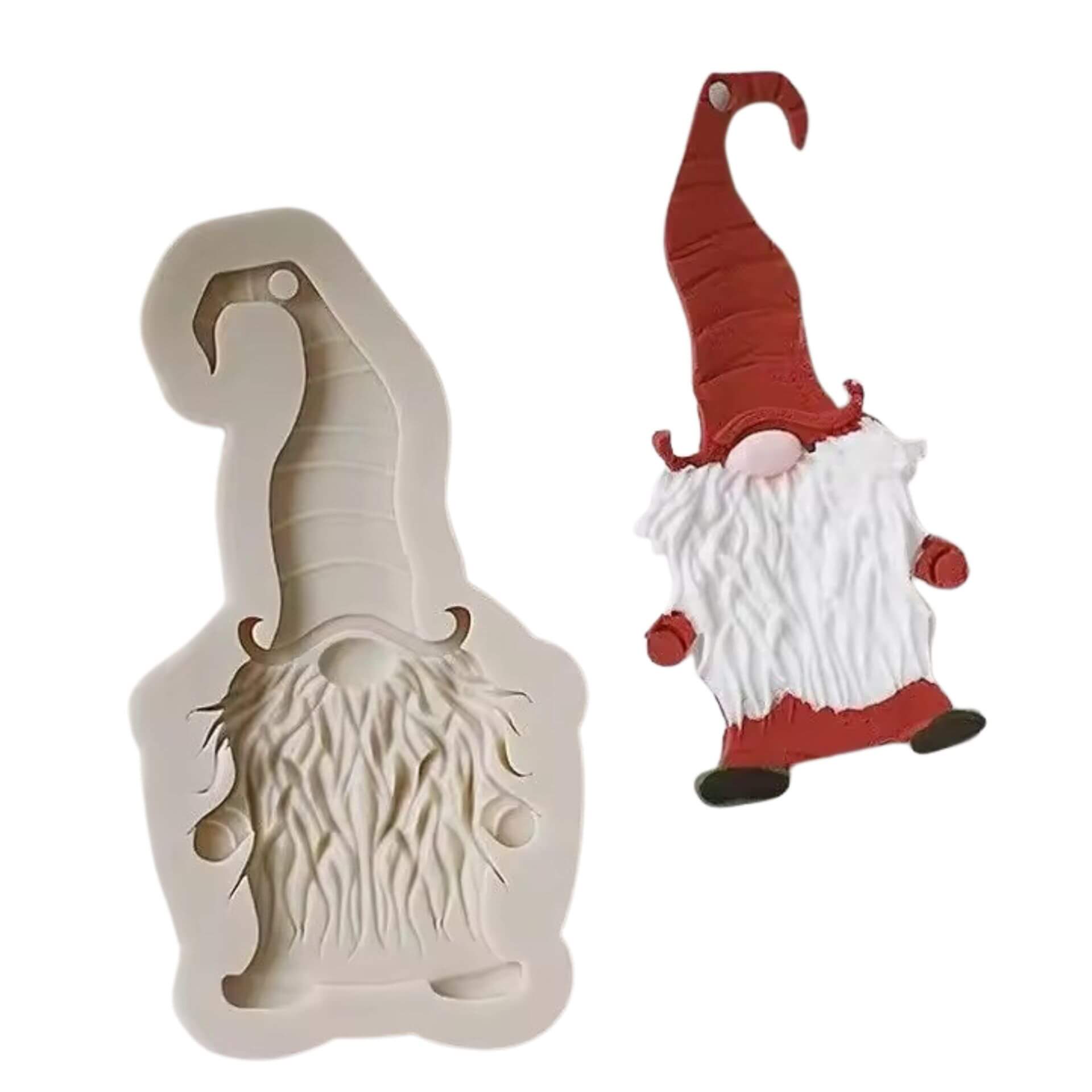 Silicone Christmas Gnome Mold Silicone Christmas Gnome Mold