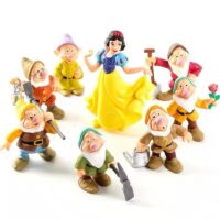 Snow White and the Seven Dwarfs Figurine Set 8 Pcs Classic Disney Cake Topper Decorations