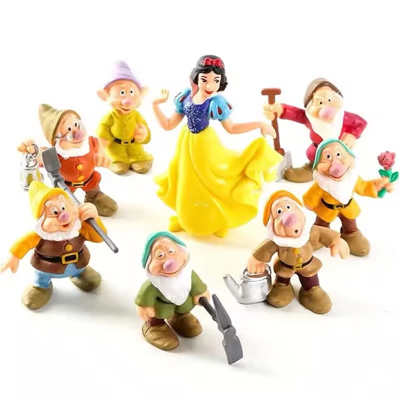 Snow White and the Seven Dwarfs Figurine Set 8 Pcs Classic Disney Cake Topper Decorations Snow White and the Seven Dwarfs Figurine Set 8 Pcs Classic Disney Cake Topper Decorations