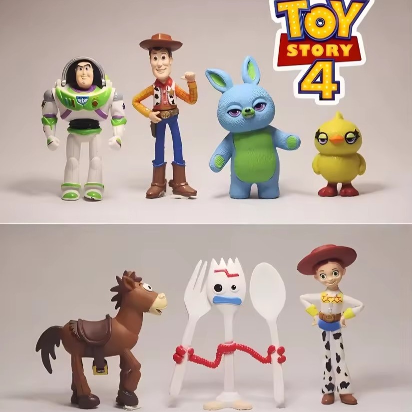 Toy Story 4 Deluxe Figurine Set 8 Pcs Woody, Buzz, Forky, Bunny & Ducky Cake Toppers Toy Story 4 Deluxe Figurine Set 8 Pcs Woody, Buzz, Forky, Bunny & Ducky Cake Toppers