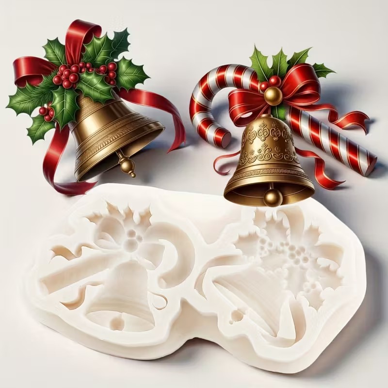 christmas bell silicon mold christmas bell silicon mold