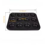 12 Cavities Cupcake Muffin Baking Pan