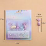 5 Pcs Set Mermaid Themed Party Candles (2)