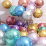 50 Pcs Set Metallic Shiny Helium Balloons