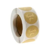 500 Pcs Thank You Round Sticker 1