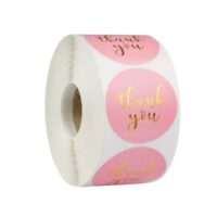 500 Pcs Thank You Round Sticker 2
