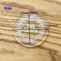 Acrylic Stamp, Merry Christmas Fondant Cookie Acrylic Mold Tool (2)