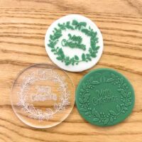 Acrylic Stamp, Merry Christmas Fondant Cookie Acrylic Mold Tool