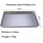 Aluminum Baking Tray with Commercial Non Stick Coating 60x40x5cm 1mm