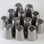 Christmas Series 12 Stainless Steel Cake Cream Piping Tips Cake Baking Decoration Tools Piping Tips