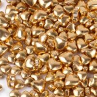 Metallic Gold Heart Shaped Sugar Sprinkles 100g