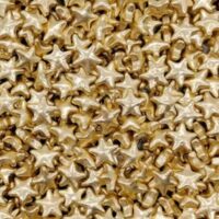 Metallic Gold Star Sugar Sprinkles 100g