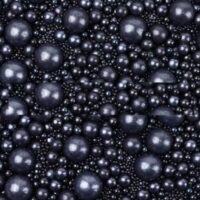 Mix Size Black Sugar Pearls Sprinkles 100g