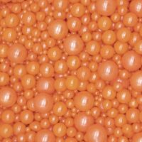 Mix Size Orange Sugar Pearls Sprinkles 100g