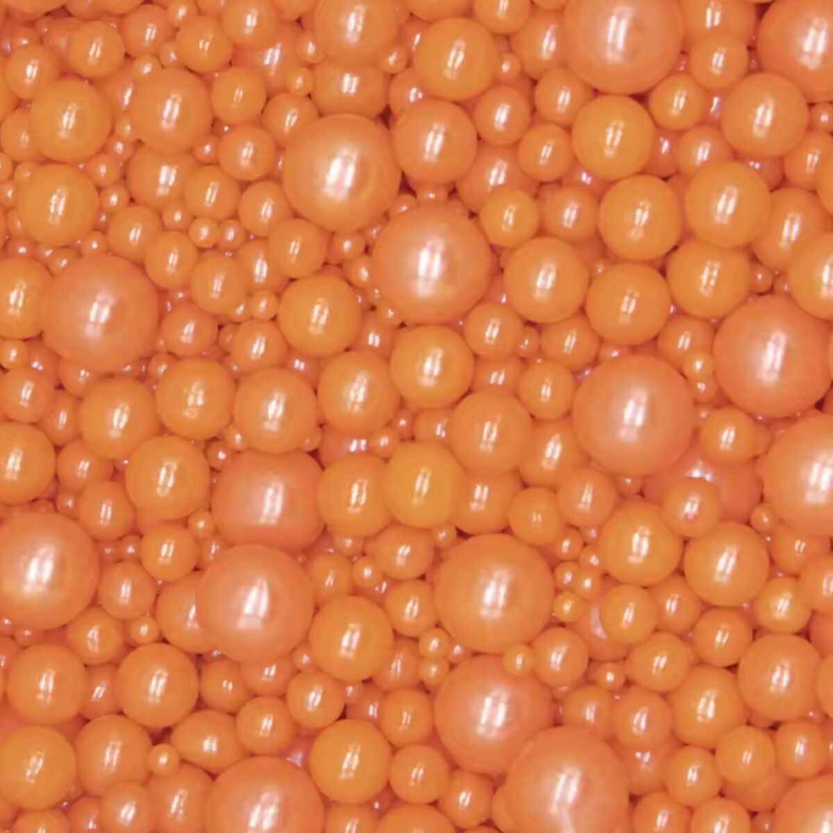 Mix Size Orange Sugar Pearls Sprinkles 100g Mix Size Orange Sugar Pearls Sprinkles 100g