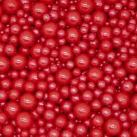 Mix Size Red Sugar Pearls Sprinkles 100g