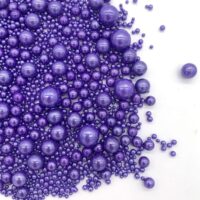 Mix Size purple Sugar Pearls Sprinkles 100g