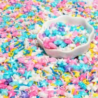 Mixed Color Star Sprinkles 100g