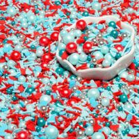 Mixed Heart, Sugar Pearls, jimmies Sprinkles 100g