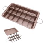 Non Stick Brownie Baking Pan Removable Divider