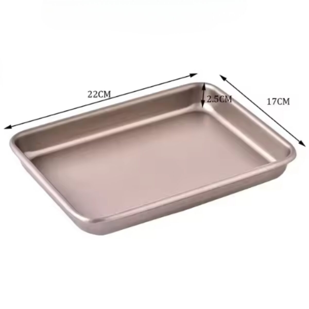 Non Stick Rectangular Baking Oven Tray 22x17cm Non Stick Rectangular Baking Oven Tray 22x17cm