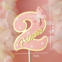 Paper Number Cake Topper 2