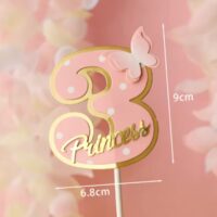 Paper Number Cake Topper 3