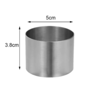 Round Cake Mousse Ring 5cm x 3.8cm Height