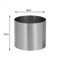 Round Cake Mousse Ring 6cm x 5cm Height