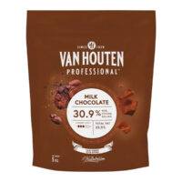 Van Houten Milk Chocolate Couverture 30.9% Min Cocoa 5kg
