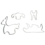 Wilton Christmas Sleigh 3D Cookie Cutter Set Of 4 (2)