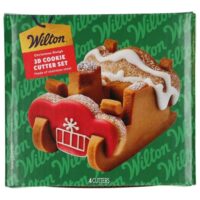 Wilton Christmas Sleigh 3D Cookie Cutter Set Of 4 (3)