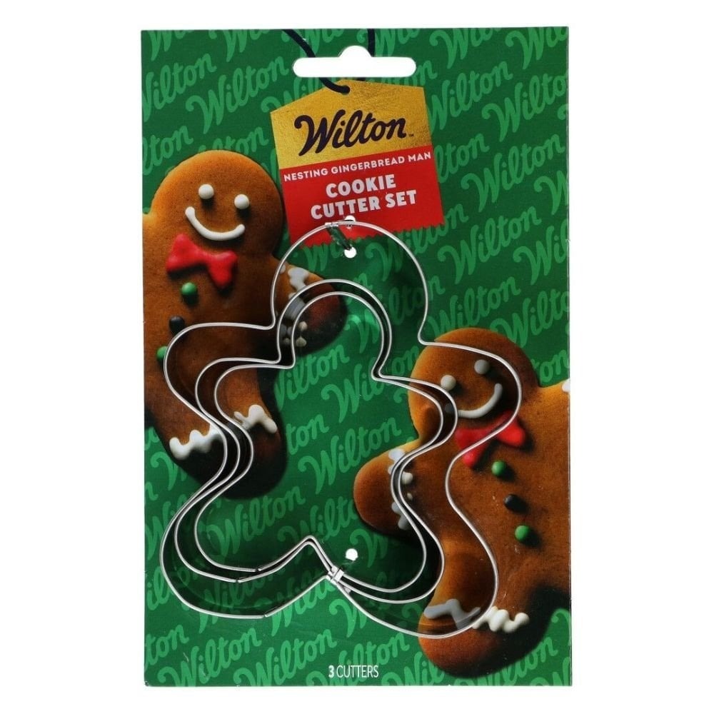 Wilton Gingerbread Man Nesting Cookie Cutter Set Of 3 Wilton Gingerbread Man Nesting Cookie Cutter Set Of 3