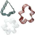Wilton Tree, Snowflake & Gingerbread Man Cookie Cutter Set Of 3 (2)