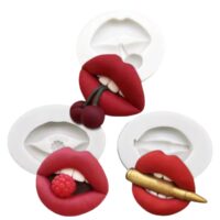 3 Pcs Lips Valentin Silicone Mold